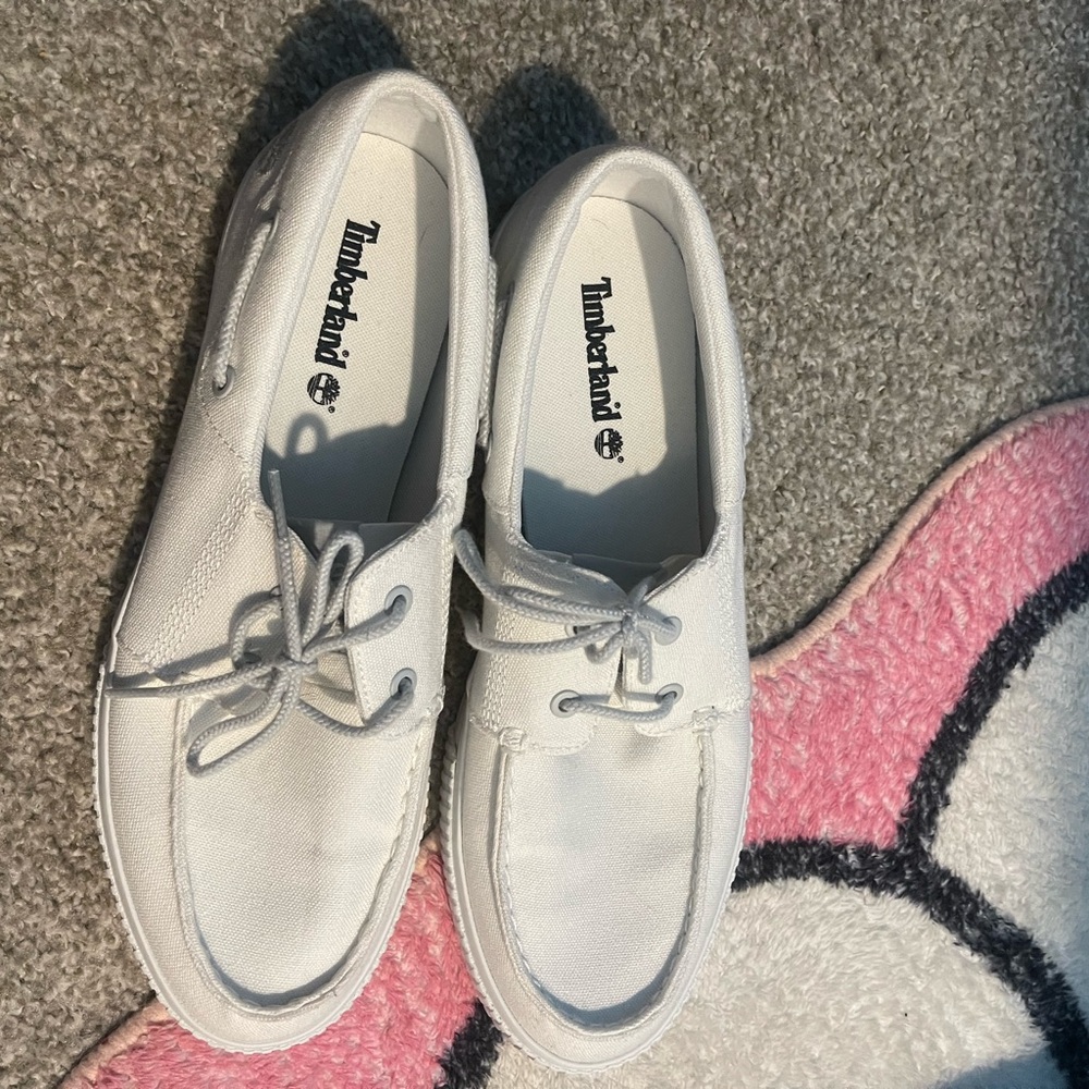 Timberland Classic White Boat Shoes